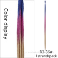 20 "46 cores extensões de cabelo dreadlocks coloridos sintéticos